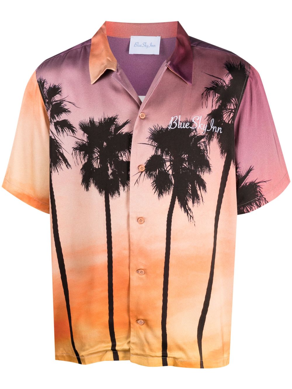 BLUE SKY INN Sunset Palms 短袖衬衫 - 粉色