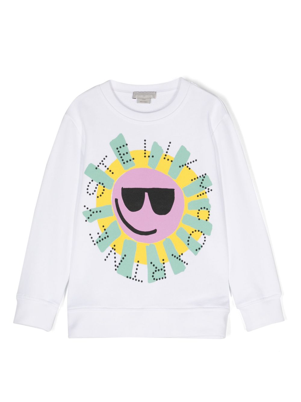 Stella McCartney Kids logo印花卫衣 - 白色