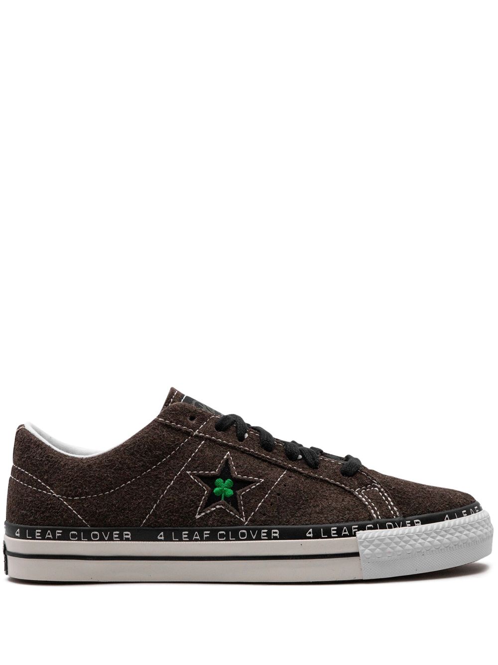 Converse 绒面皮系带低帮运动鞋 - 褐色