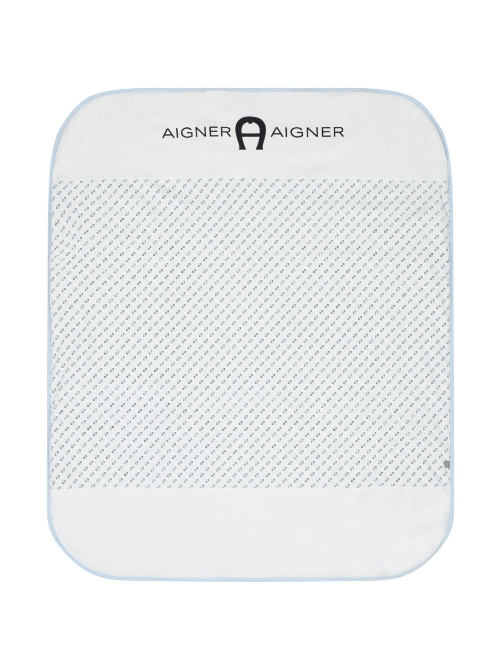 Aigner Kids logo印花毯子 - 白色