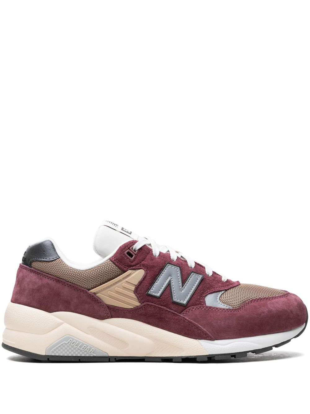 New Balance 580 拼接厚底运动鞋 - 红色
