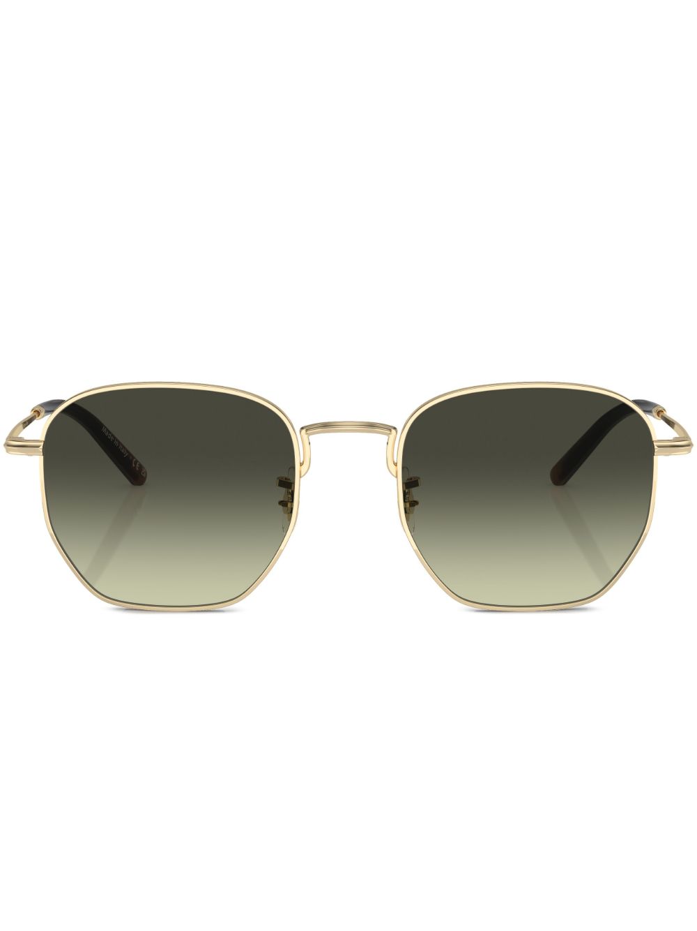 Oliver Peoples Kierney 几何形镜框太阳眼镜 - 金色