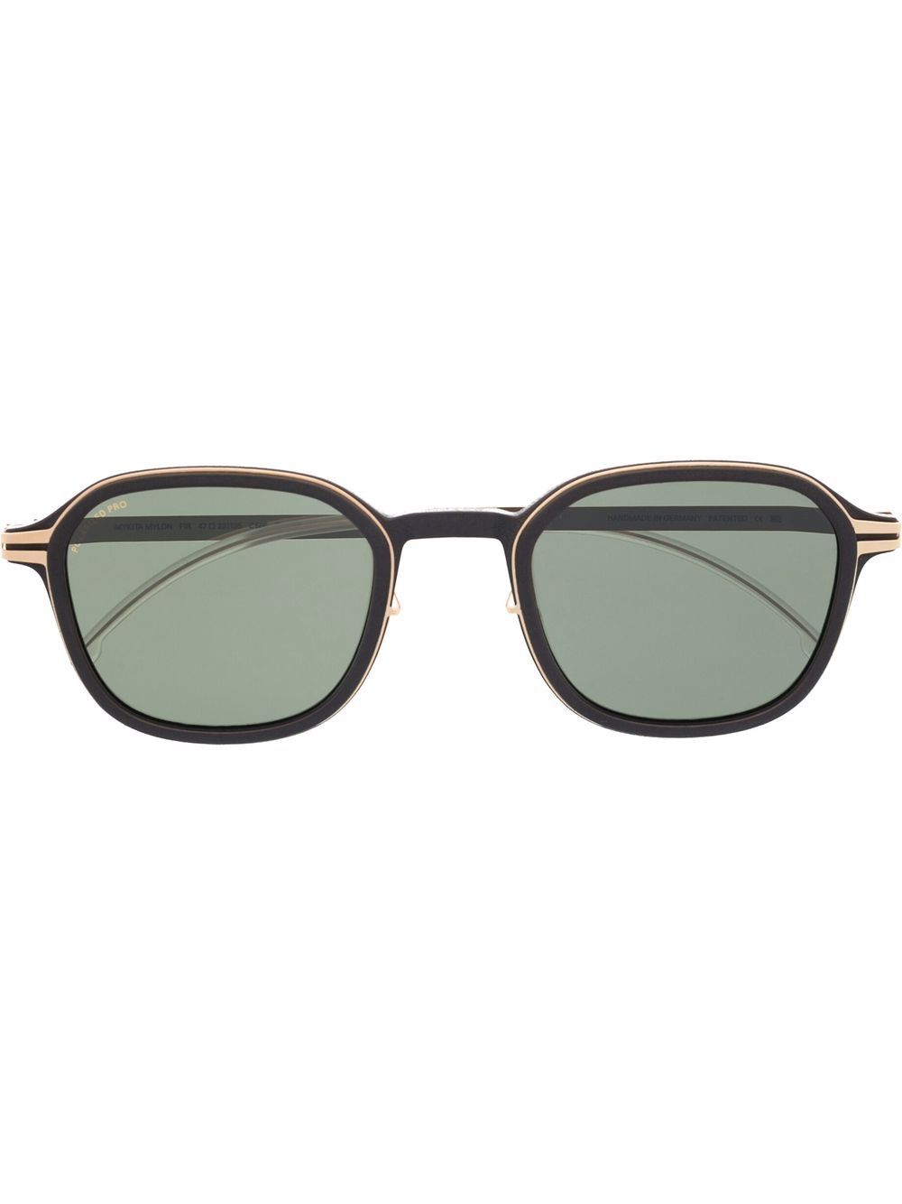 Mykita 方框太阳眼镜 - 金色