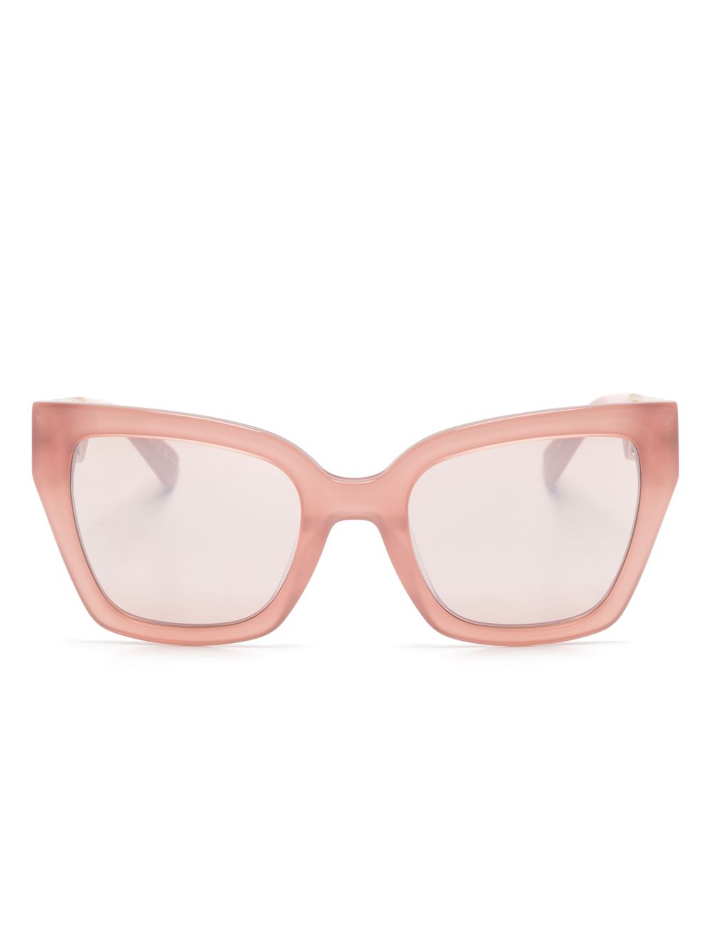 Moschino Eyewear 蝴蝶形镜框太阳眼镜 - 粉色