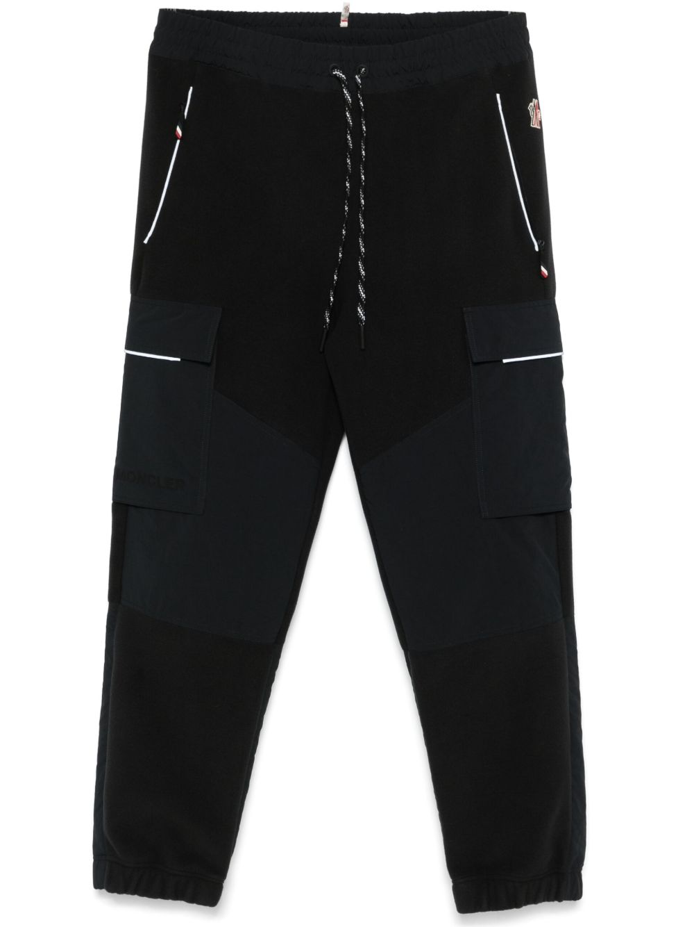 Moncler Grenoble 抓绒运动裤 - 黑色