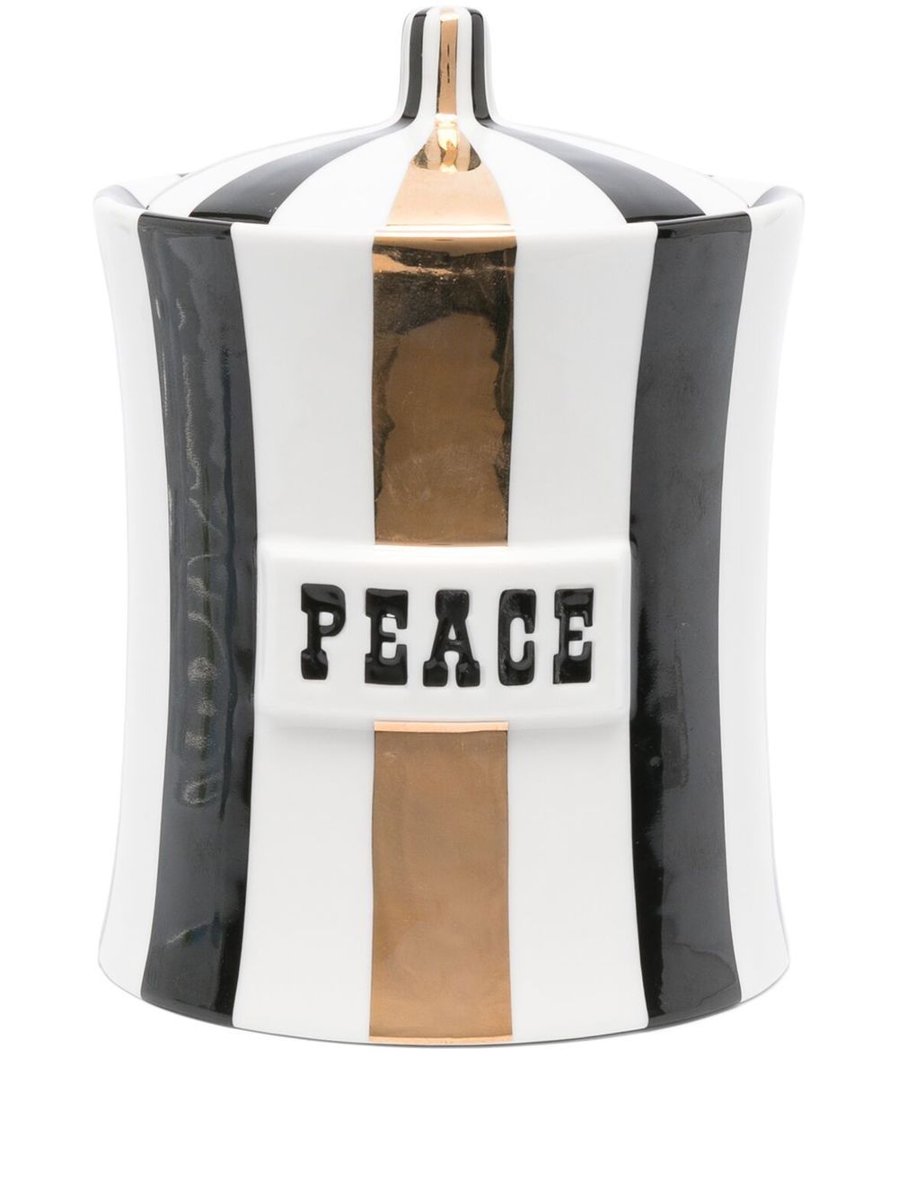 Jonathan Adler Peace 条纹罐 - 白色