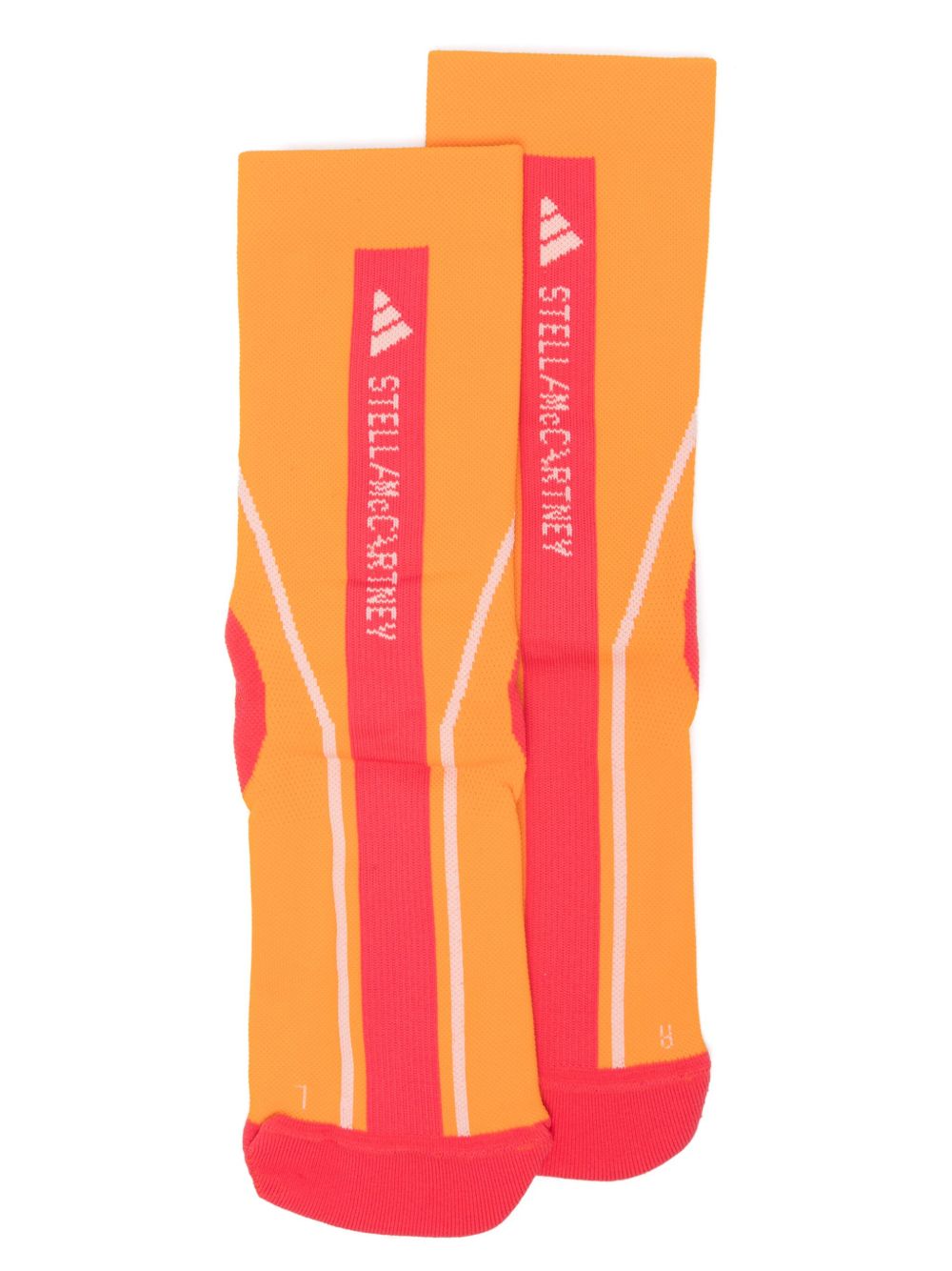 adidas by Stella McCartney 中长针织袜 - 橘色