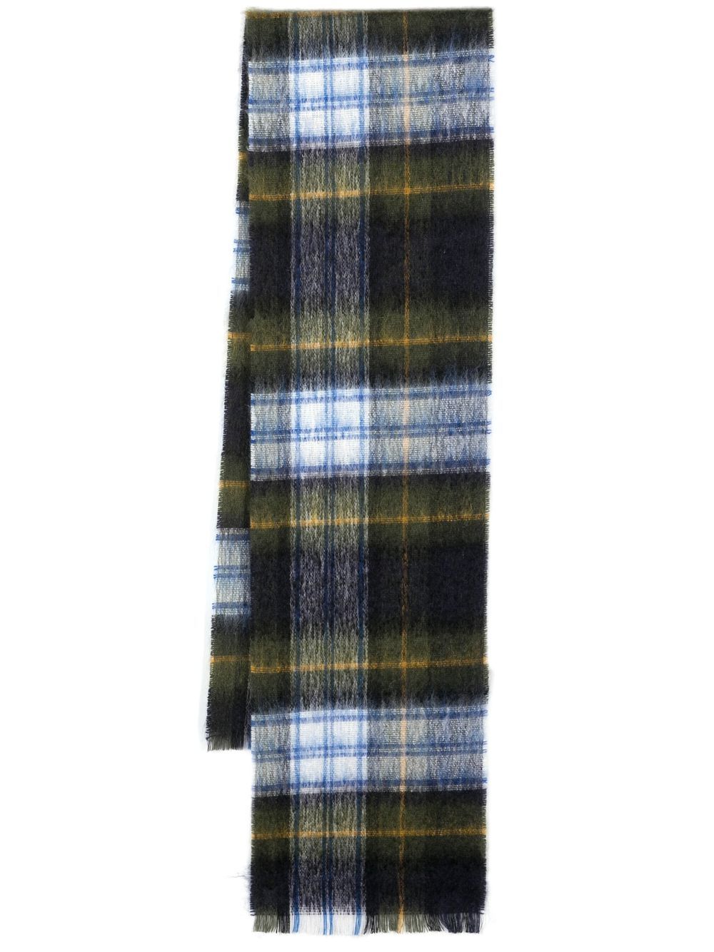 Mackintosh Gordon Dress 格纹图案围巾 - 黄色