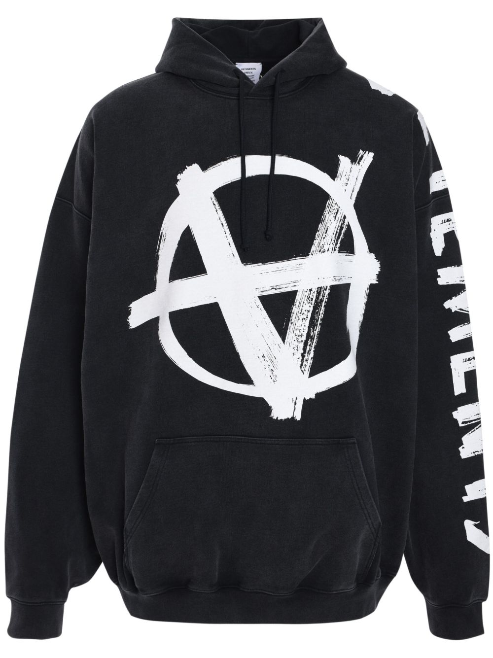 VETEMENTS Double Anarchy 连帽衫 - 黑色