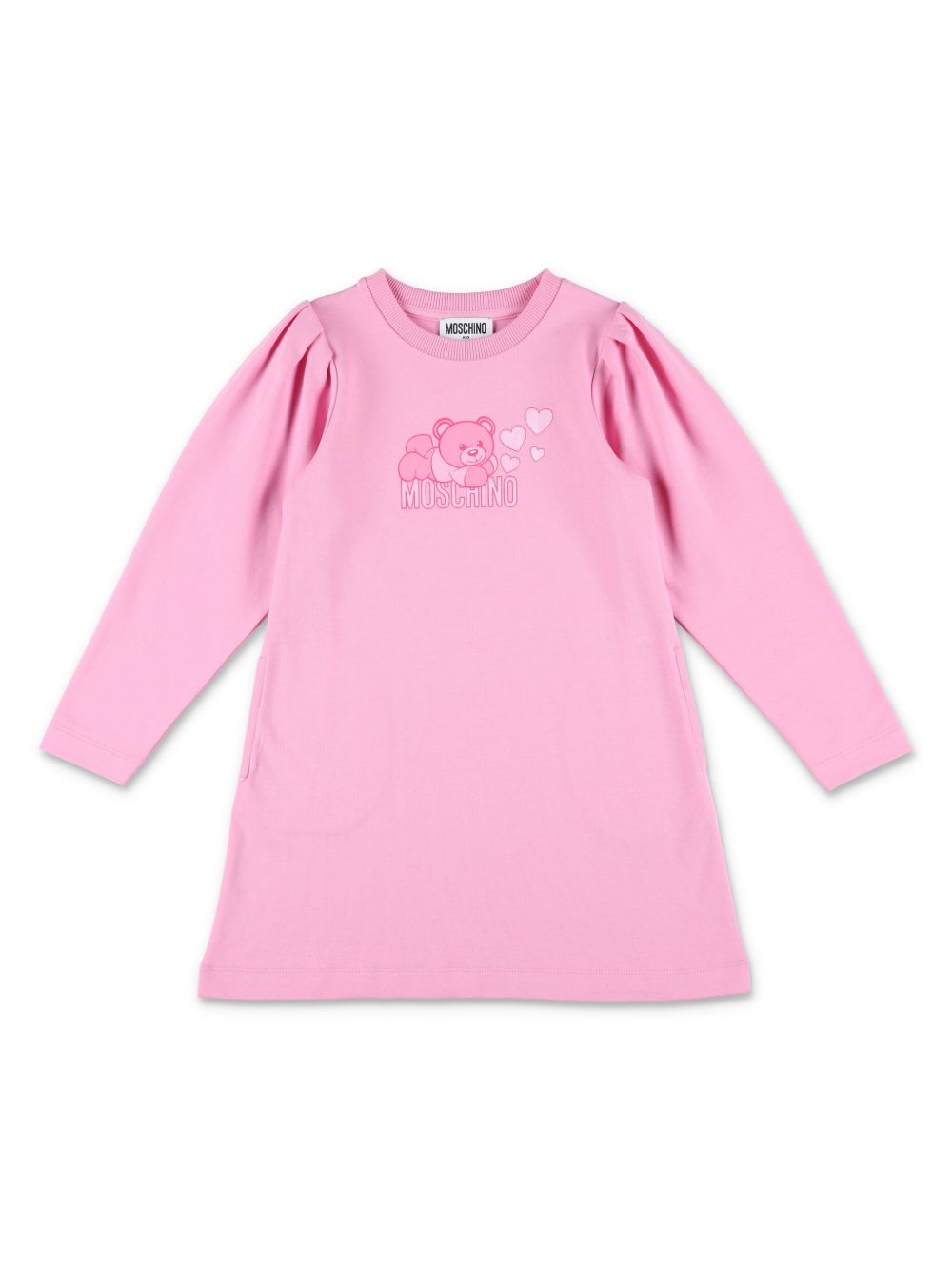 Moschino Kids Teddy Bear 印花连衣裙 - 粉色