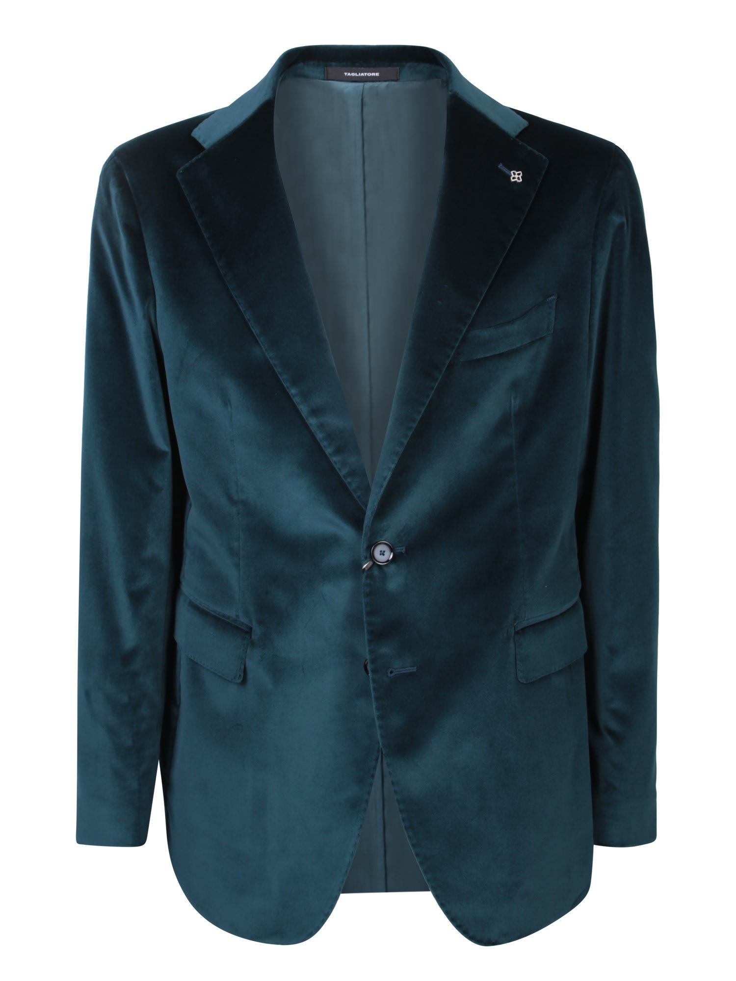 Tagliatore Velvet Teal Jacket