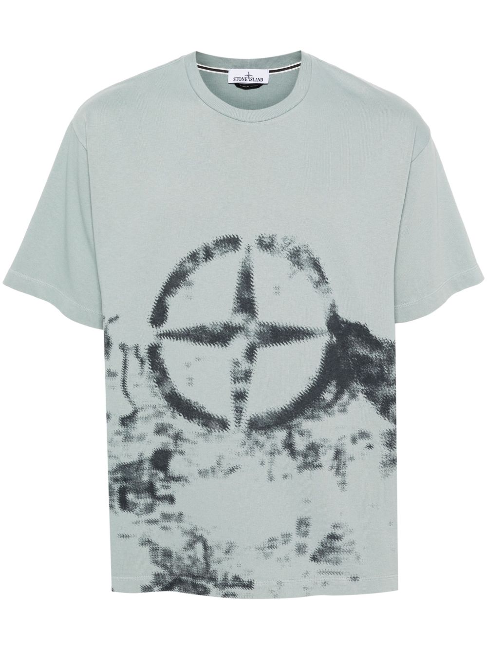 Stone Island Compass 印花T恤 - 蓝色