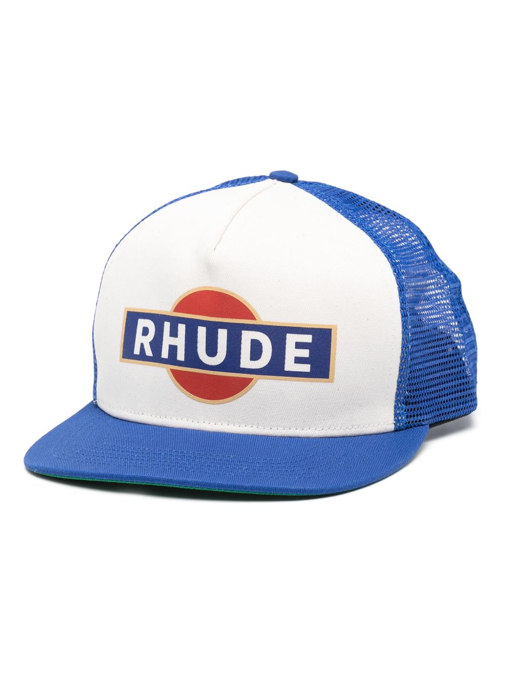 RHUDE logo印花棒球帽 - 白色