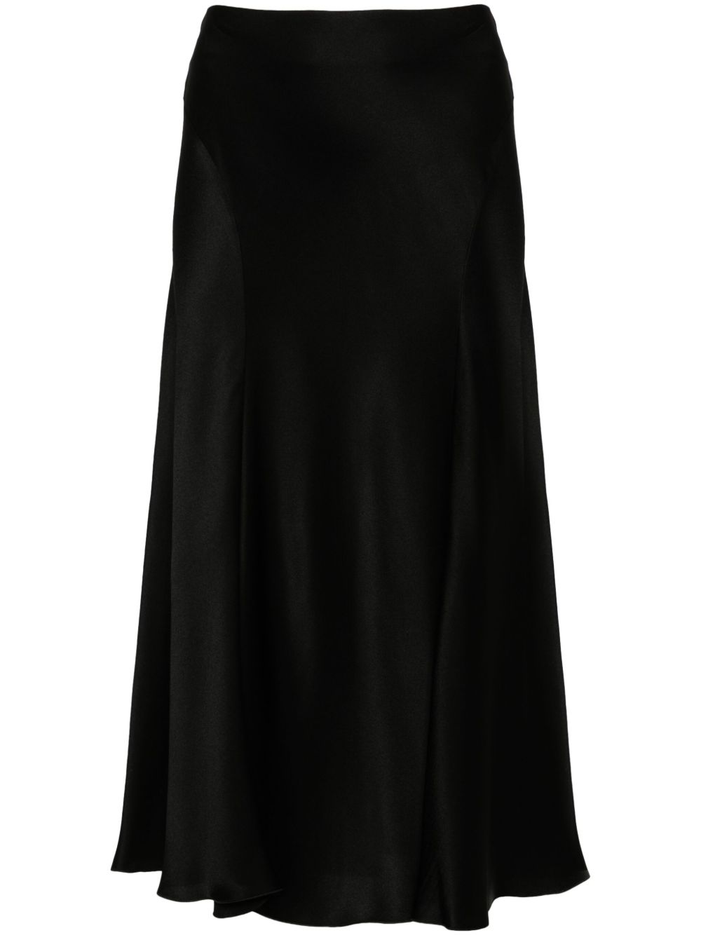 Alberta Ferretti A字中长半身裙 - 黑色