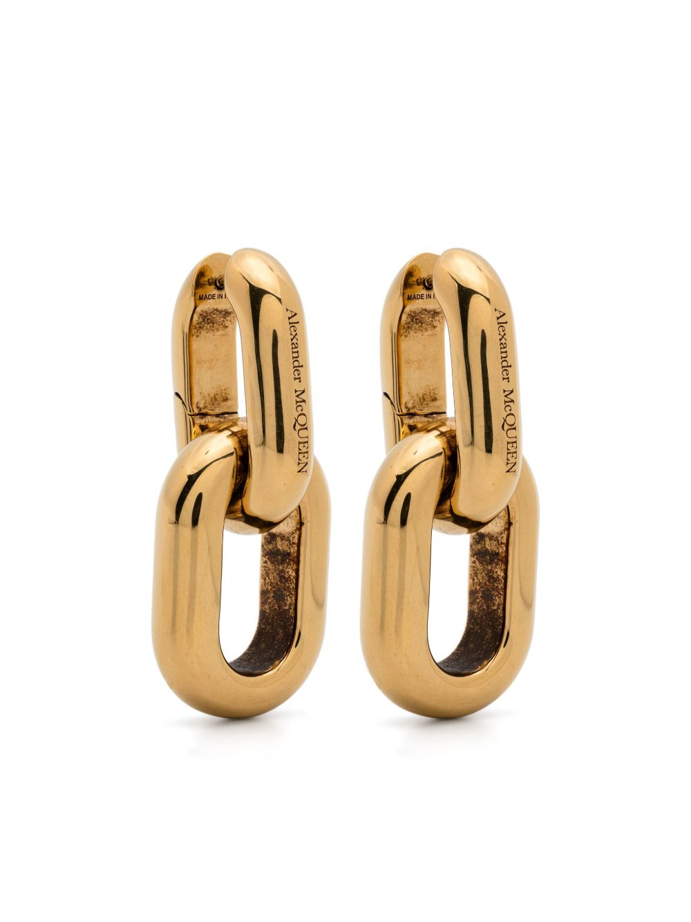Alexander McQueen Peak 耳环 - 金色