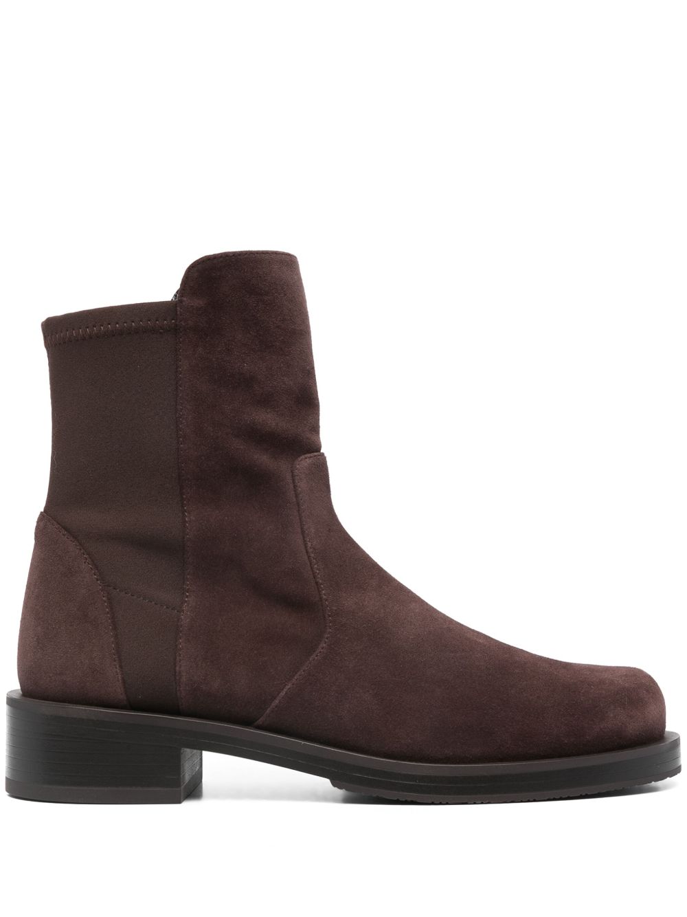 Stuart Weitzman 5050 绒面皮及踝靴 - 褐色