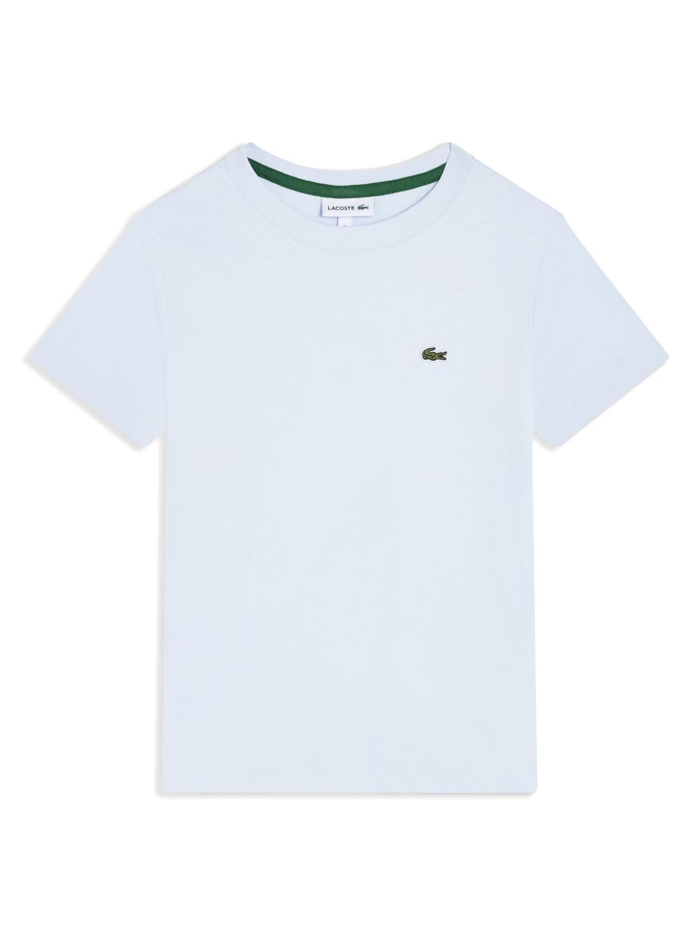 Lacoste logo刺绣棉T恤 - 白色