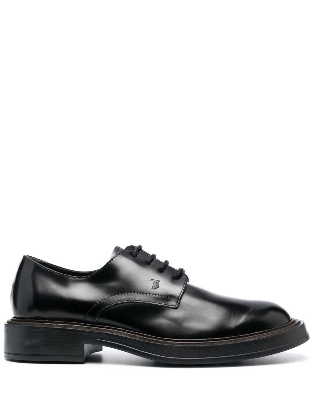 Tod's 皮质系带牛津鞋 - 黑色