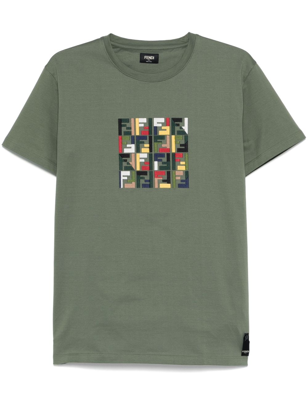 FENDI cotton T-shirt - 灰色