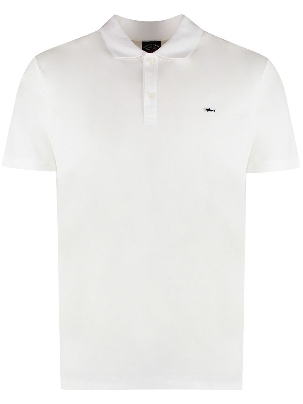 Paul & Shark logo刺绣polo衫 - 白色