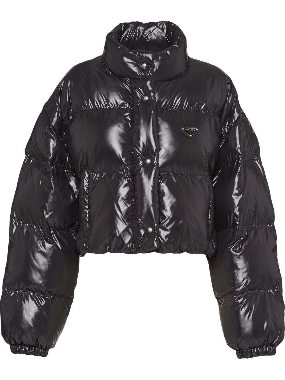 Prada Re-Nylon 两穿羽绒夹克 - 黑色