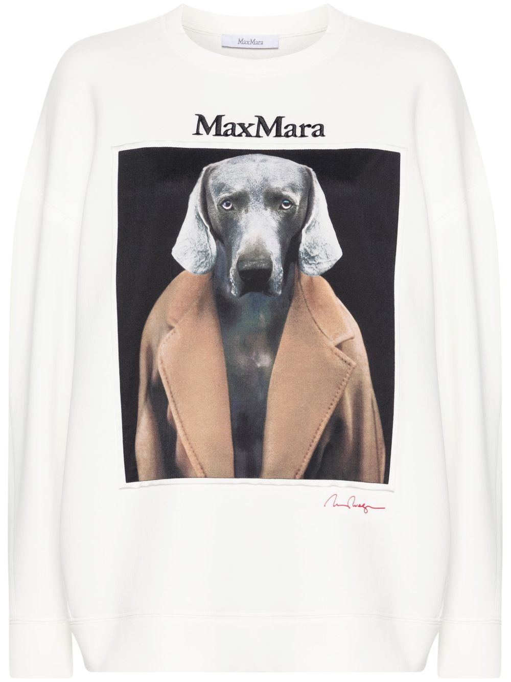 Max Mara Wegman 印花卫衣 - 白色