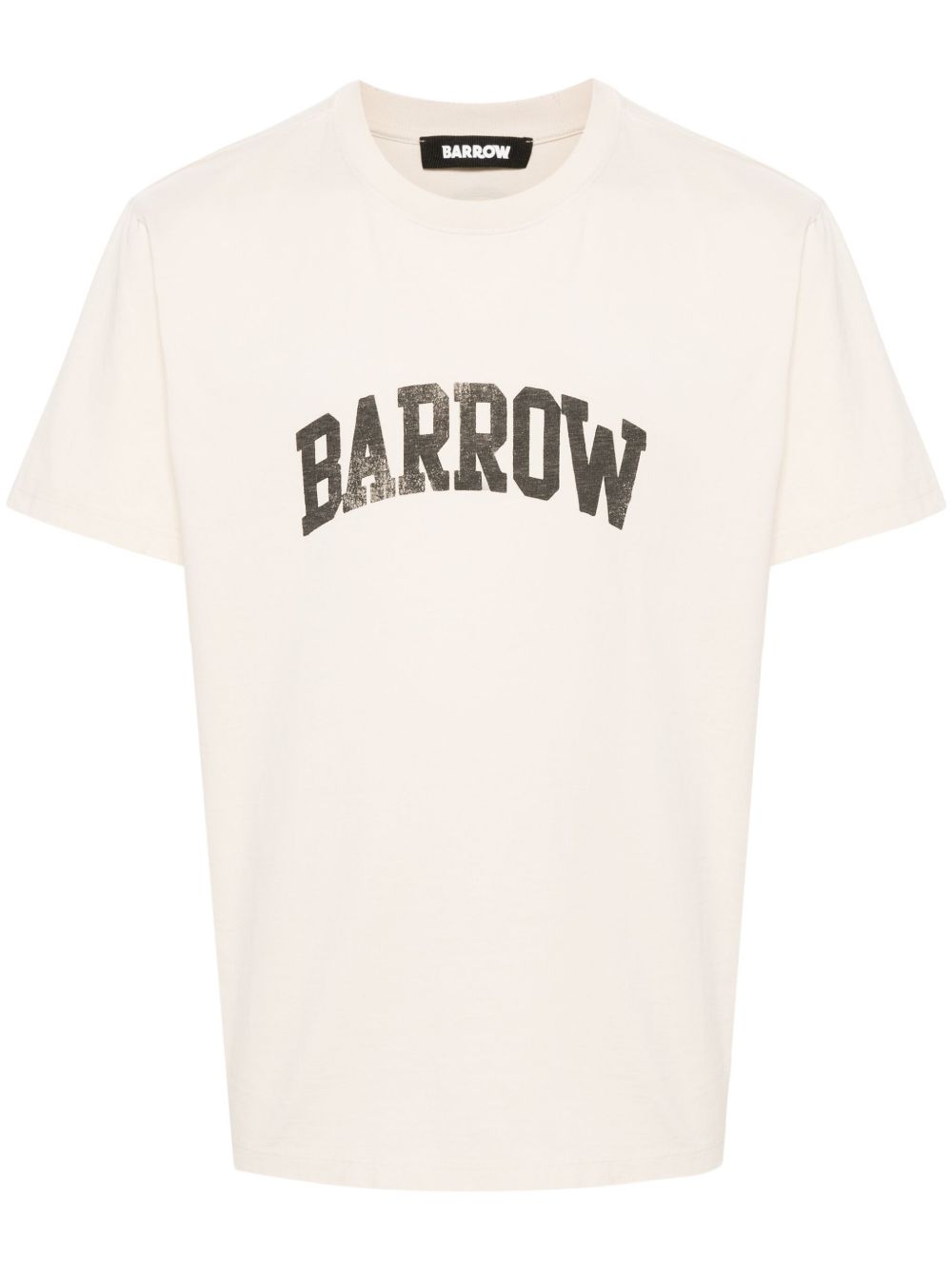 BARROW logo印花棉T恤 - 中性色