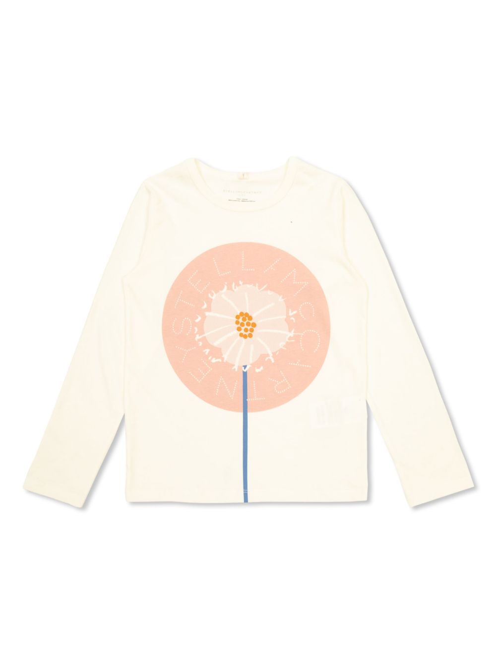 Stella McCartney Kids 花卉印花T恤 - 中性色