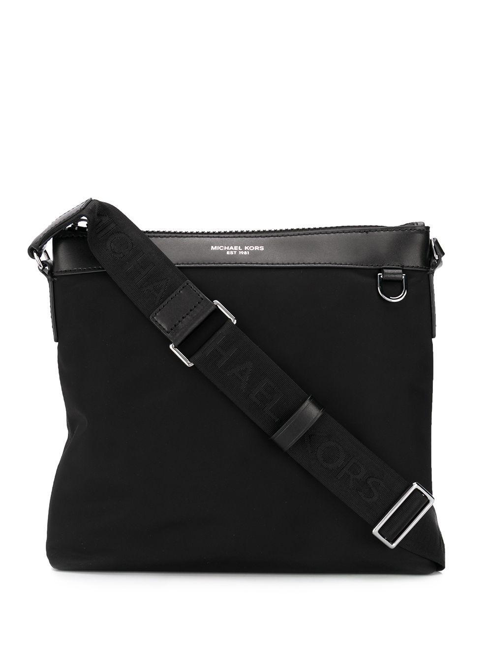 Michael Michael Kors logo印花斜挎包 - 黑色