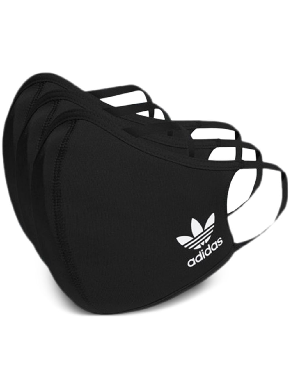 adidas logo印花口罩套装 - 黑色