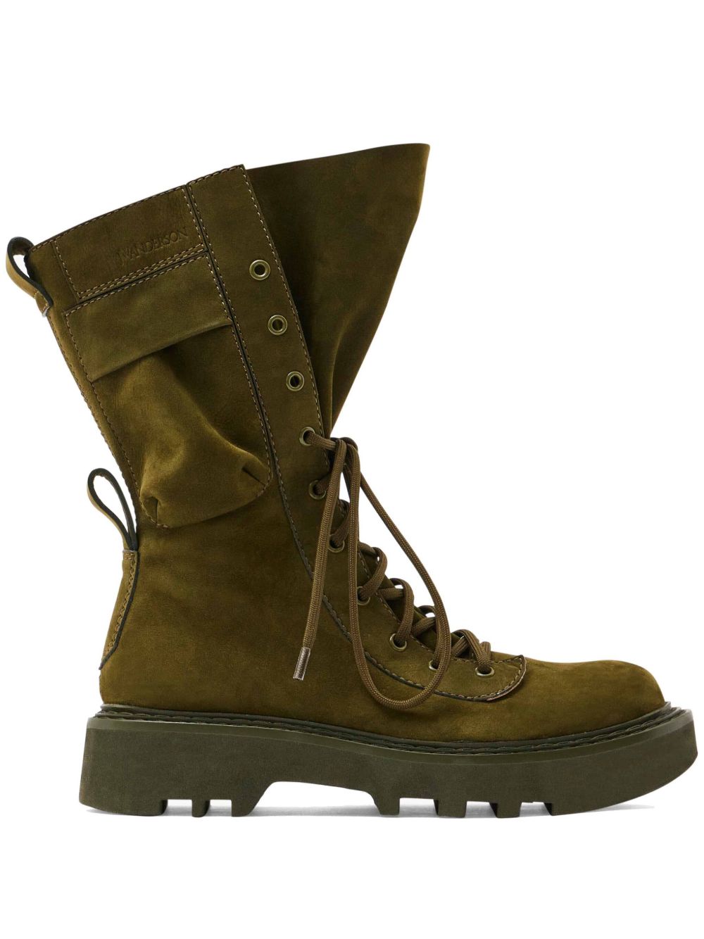 JW Anderson Combat 短靴 - 绿色