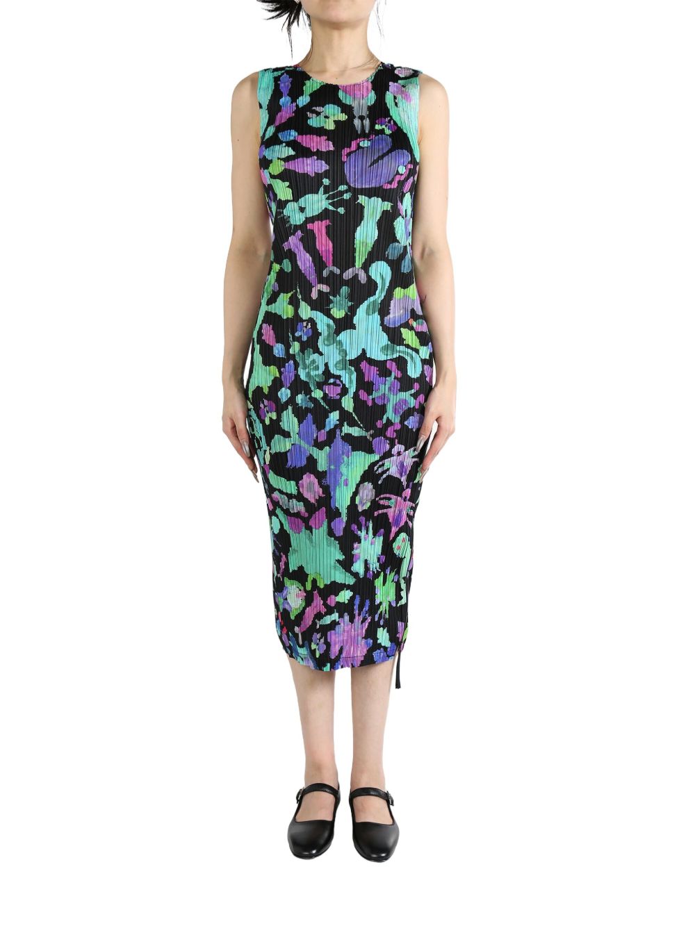 Pleats Please Issey Miyake Dance With New Friends midi dress - 蓝色