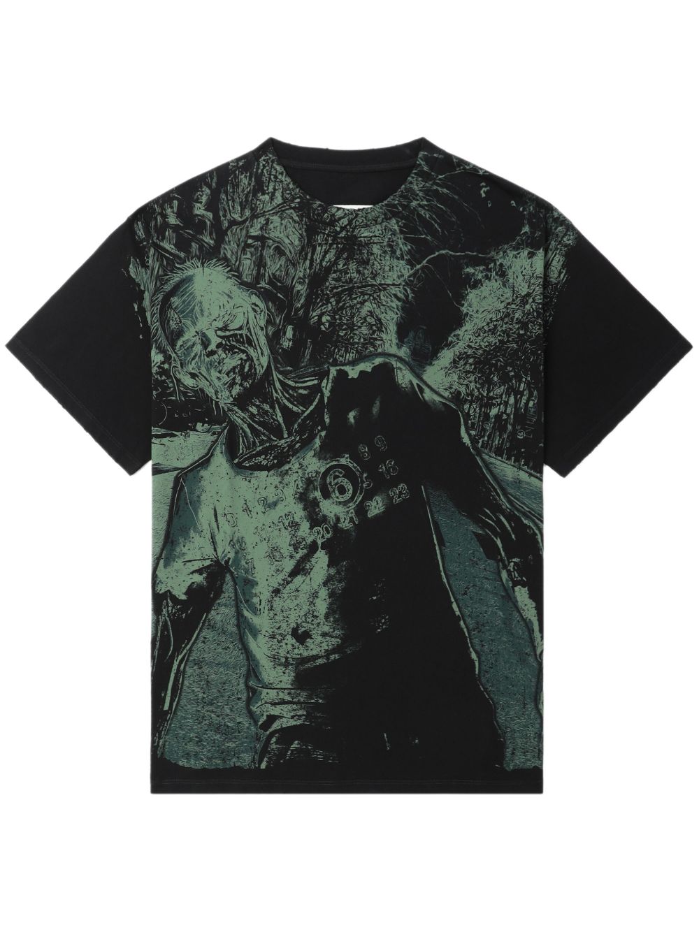 MM6 Maison Margiela 棉T恤 - 黑色