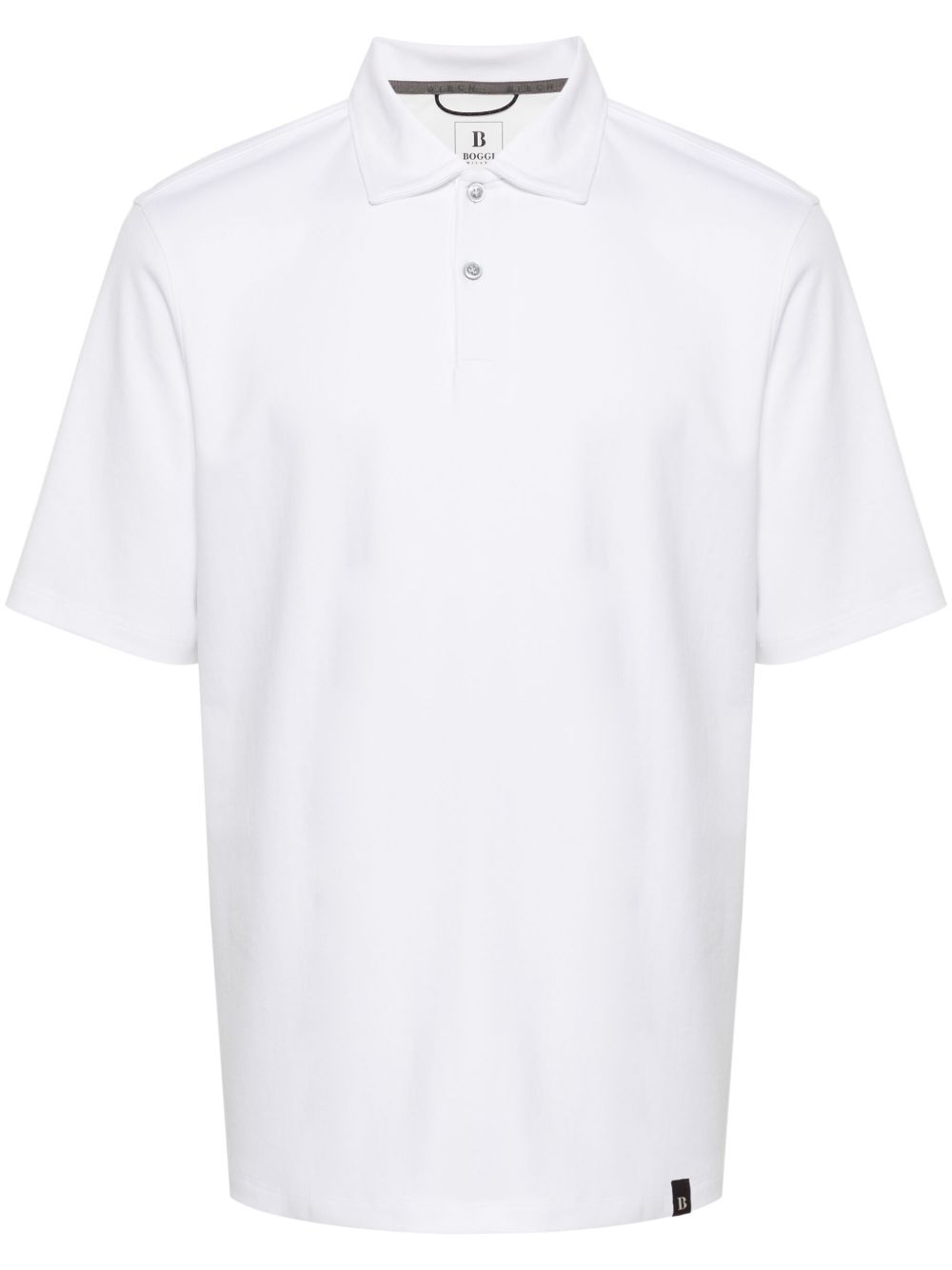 Boggi Milano High-Performance 珠地布polo衫 - 白色