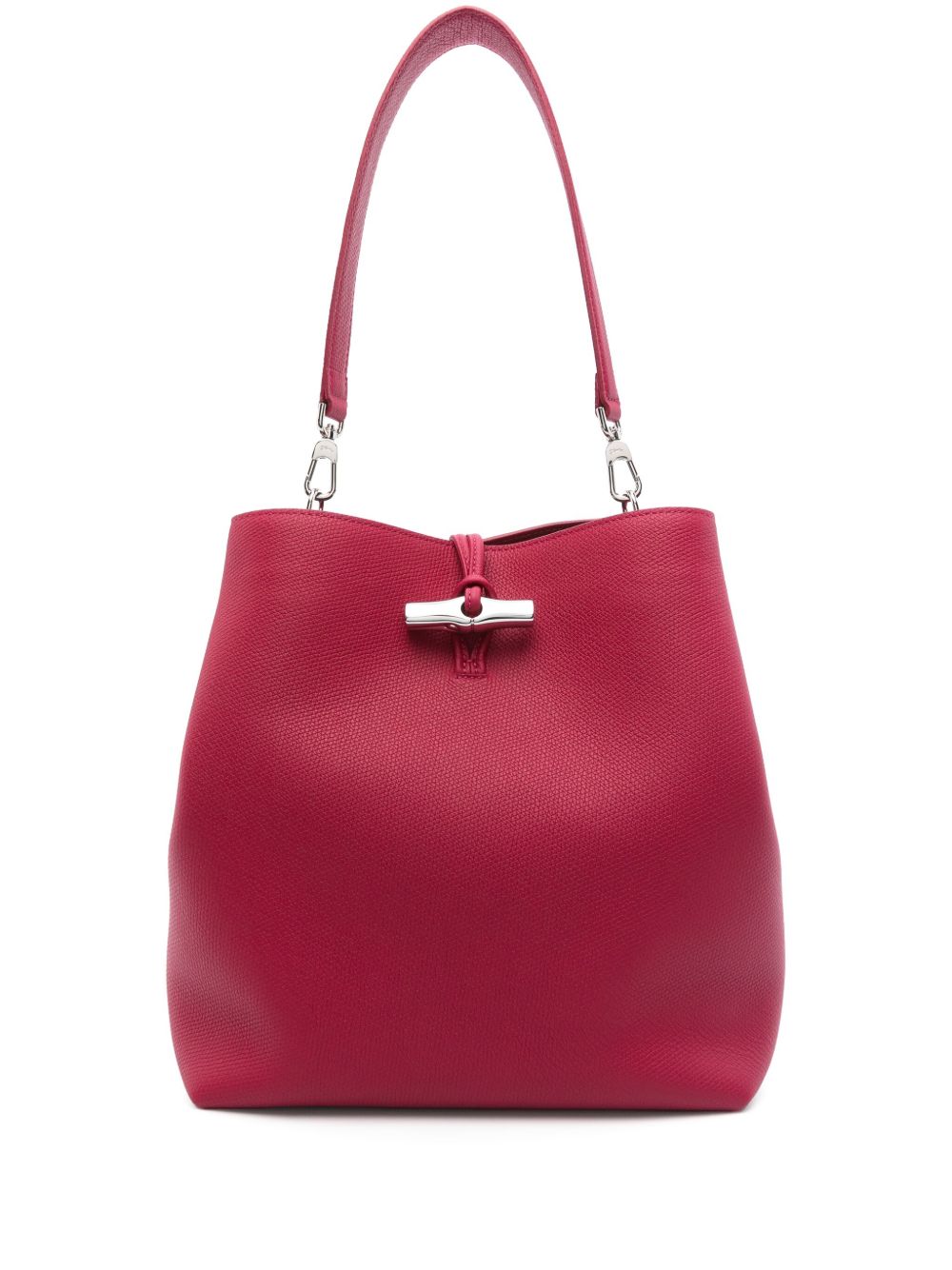 Longchamp Le Roseau 中号单肩包 - 红色