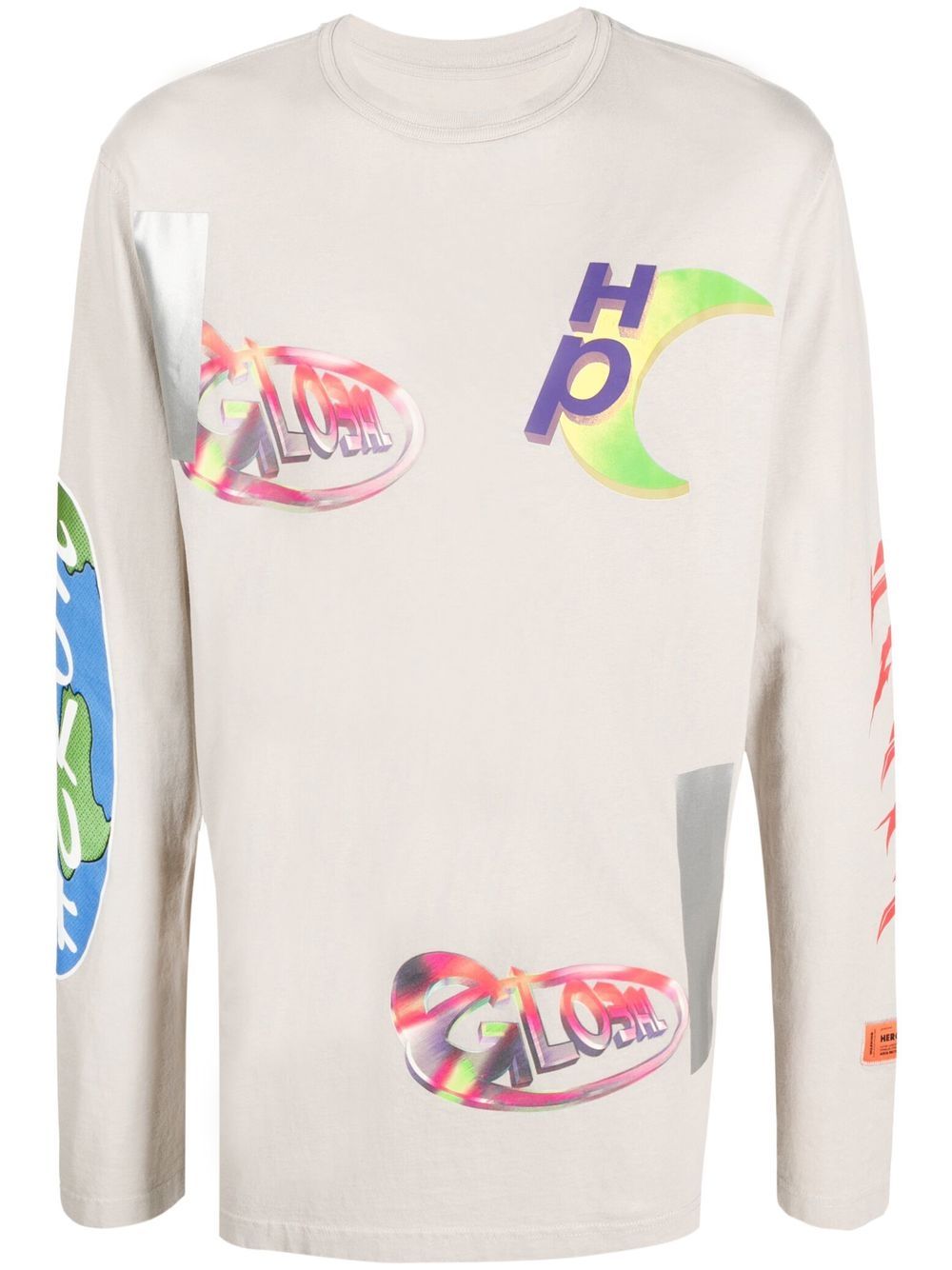 Heron Preston logo贴标套头上衣 - 中性色