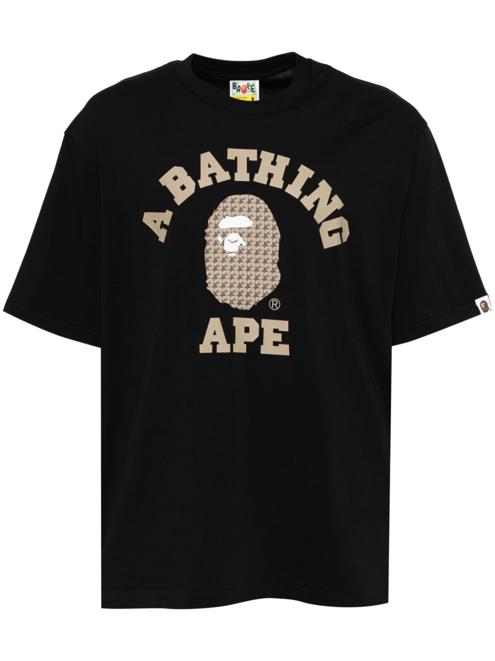 A BATHING APE® STA Houndstooth College T恤 - 黑色