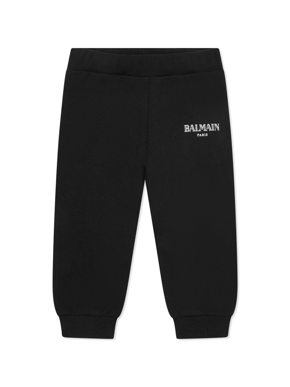 Balmain Kids logo印花运动裤 - 黑色