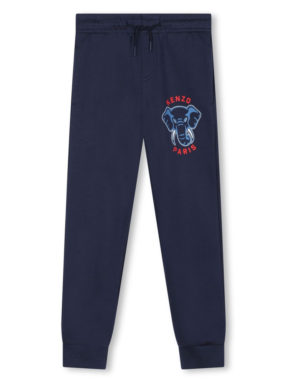 Kenzo Kids logo印花运动裤 - 蓝色