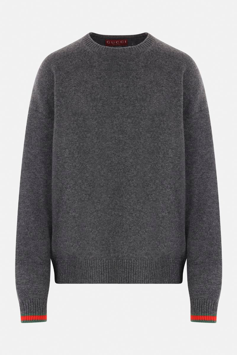 Gucci Web Detail Wool Sweater