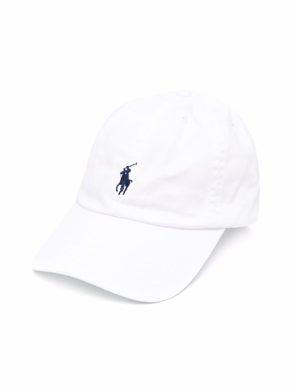 POLO RALPH LAUREN KIDS Arel logo刺绣棒球帽 - 白色