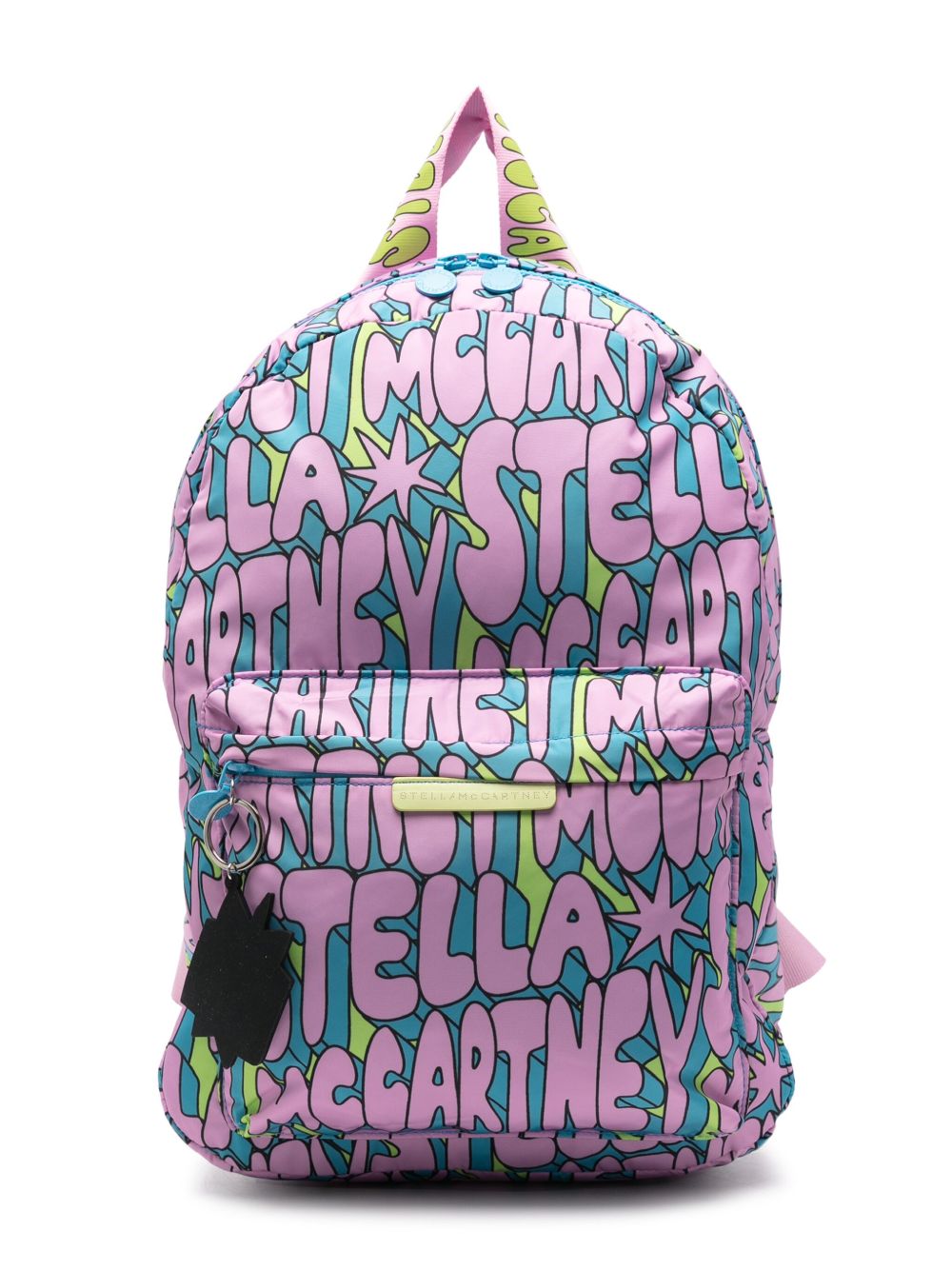 Stella McCartney Kids logo印花双肩包 - 粉色