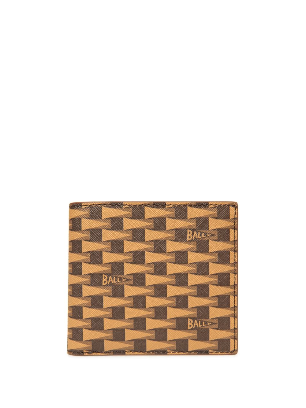 Bally Pennant logo印花钱包 - 褐色