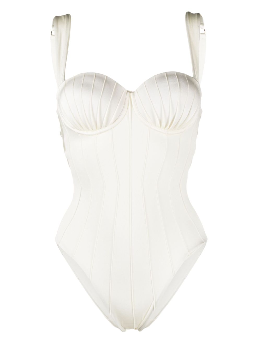 Noire Swimwear 平台式连体泳衣 - 中性色