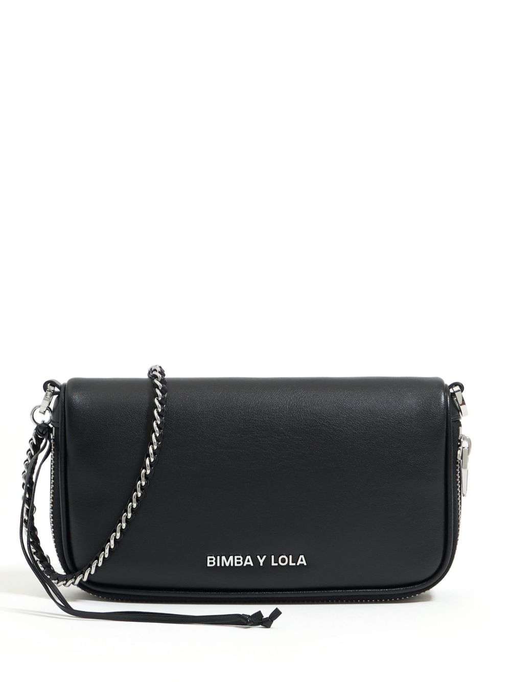 Bimba y Lola 皮质迷你斜挎包 - 黑色