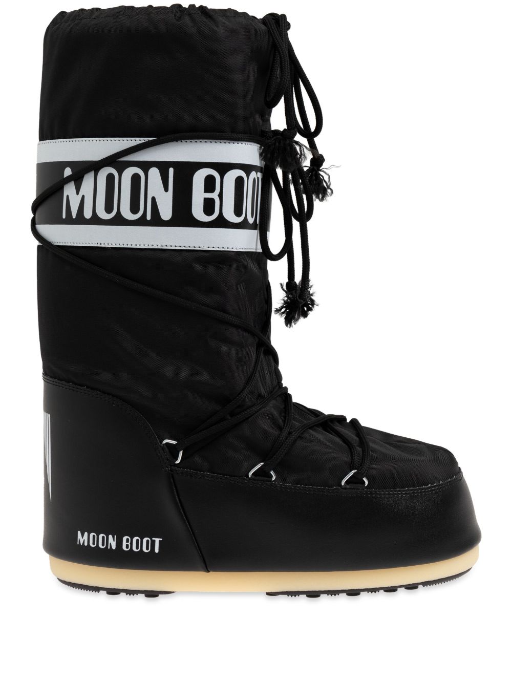 Moon Boot Icon logo印花短靴 - 黑色