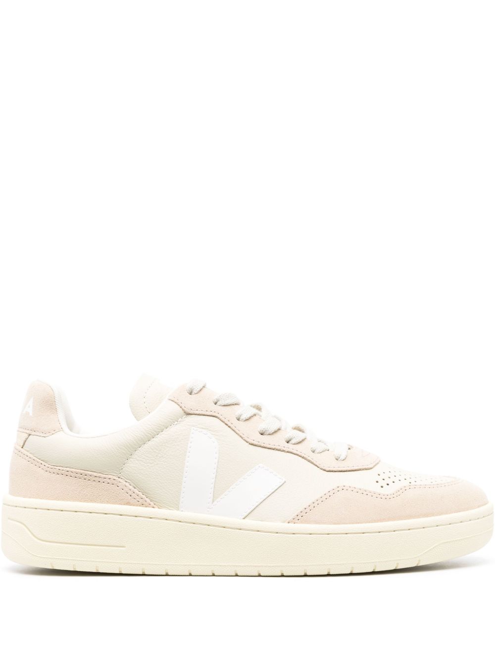 VEJA V-90 拼接低帮绒面皮运动鞋 - 中性色