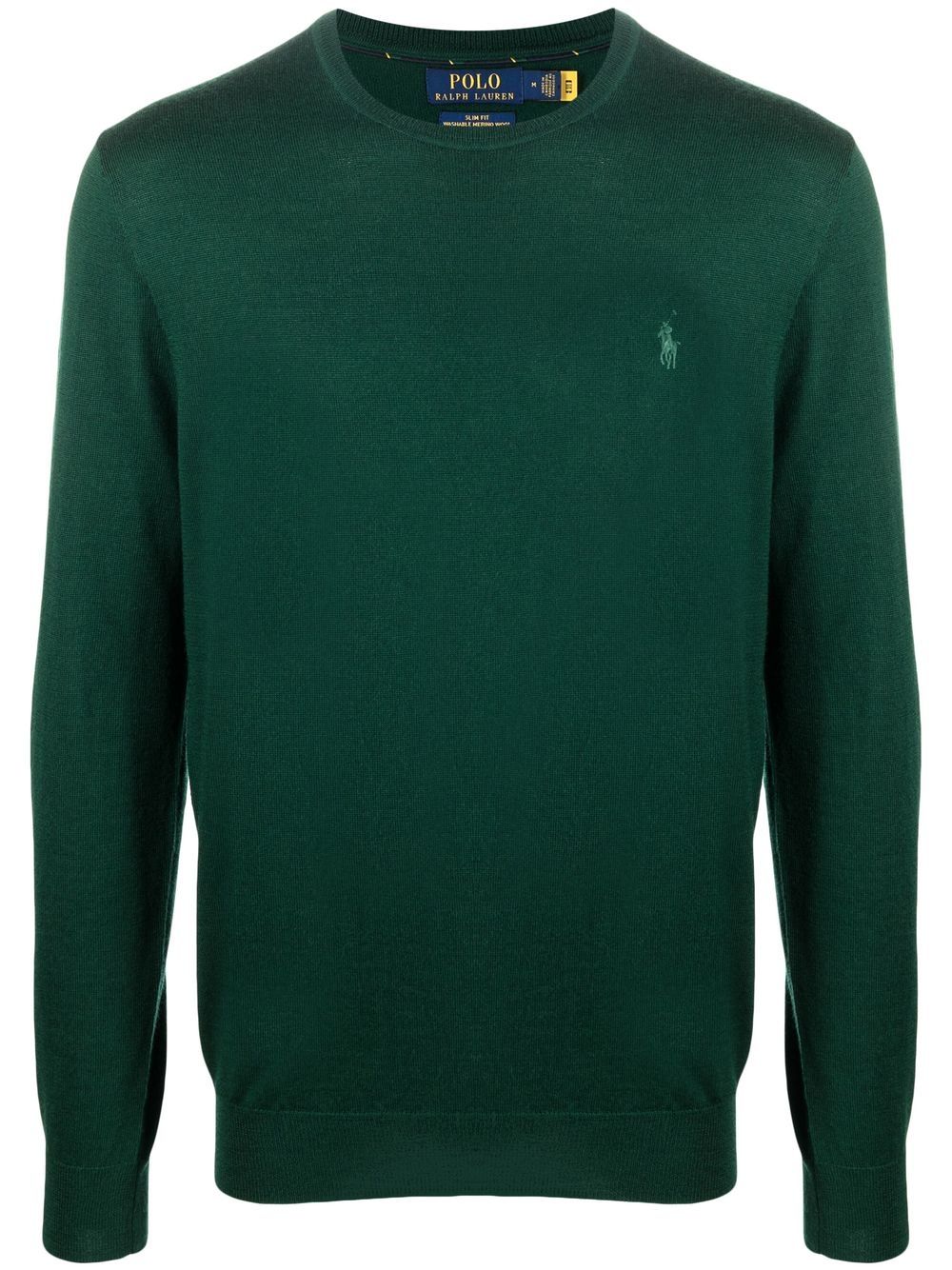 Polo Ralph Lauren Polo-Pony 羊毛毛衣 - 绿色