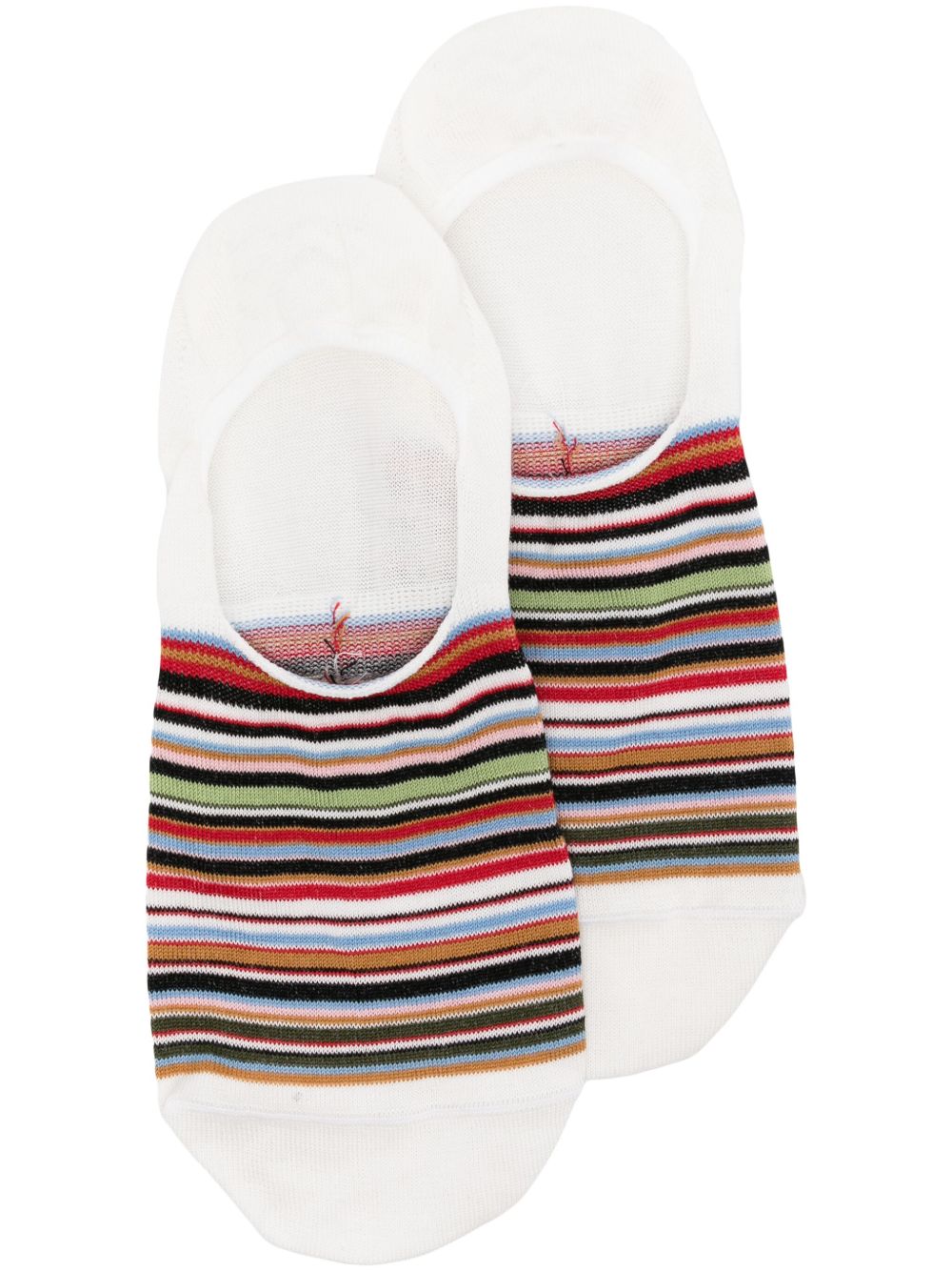 Paul Smith Artist Stripe 弹性棉针织袜 - 中性色