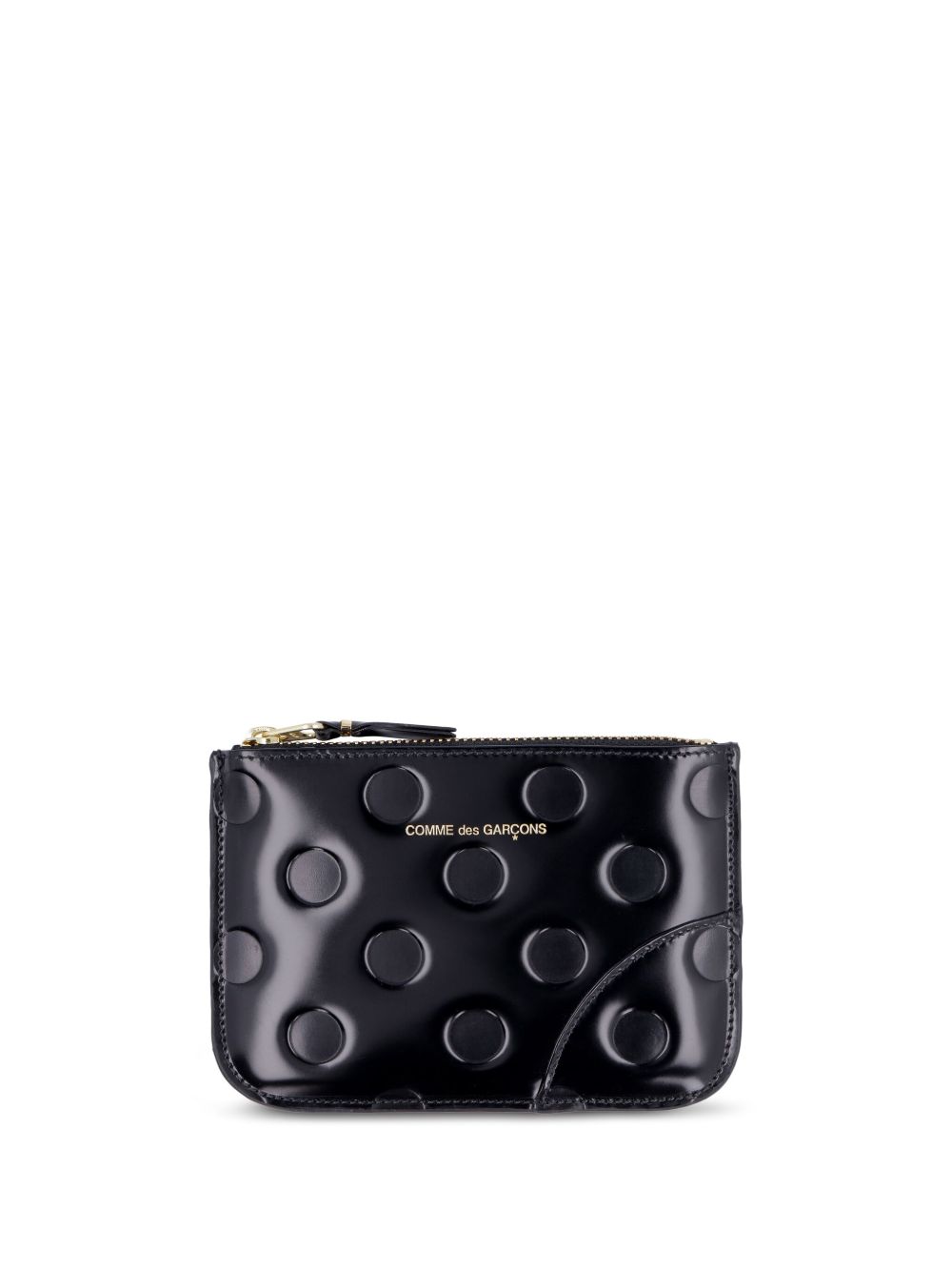 Comme Des Garçons Wallet 'Polka Dots Embossed'钱包 - 黑色